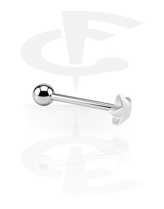 Činky, Barbell with Steel Cast Attachment, Surgical Steel 316L