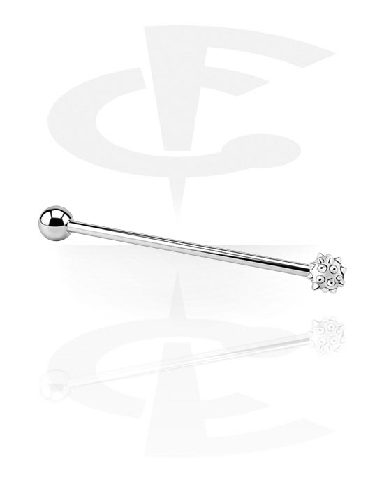Barbells, Barbell with Spikey ball, Surgical Steel 316L