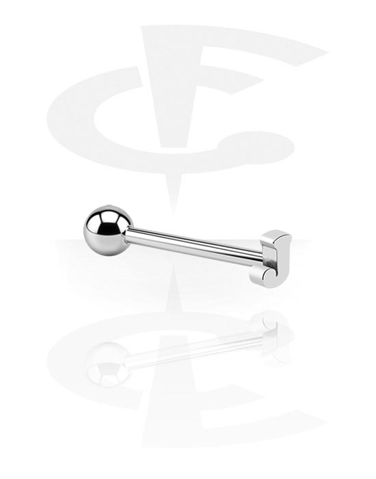 Barbellek, Barbell with Steel Cast Attachment, Surgical Steel 316L