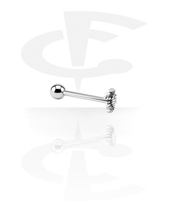 Šipkice, Barbell with Steel Cast Attachment, Surgical Steel 316L