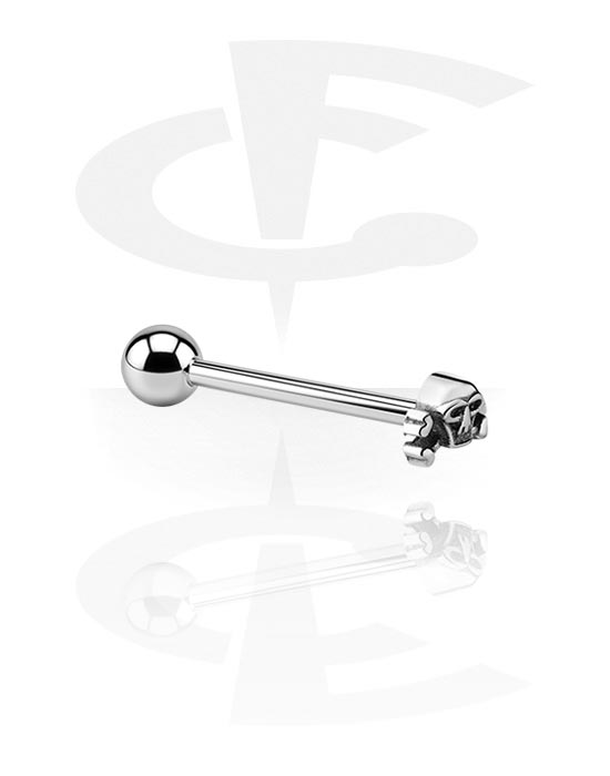 Barbells, Barbell with skull attachment, Surgical Steel 316L
