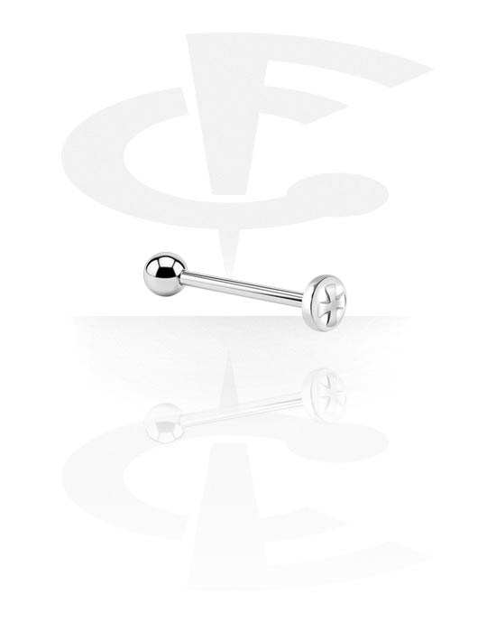 Činky, Barbell with Disk, Surgical Steel 316L