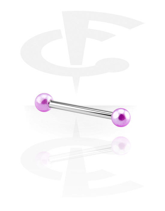 Barbells, Barbell with coloured balls, Surgical Steel 316L, Acrylic
