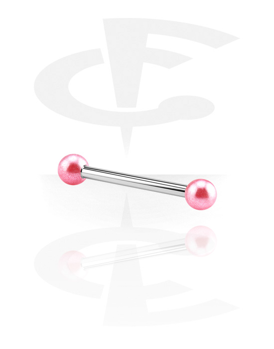 Barbells, Barbell with colored balls, Surgical Steel 316L, Acrylic