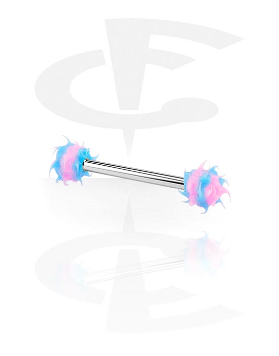 Barbells, Barbell with Spikey ball, Surgical Steel 316L, Silicone