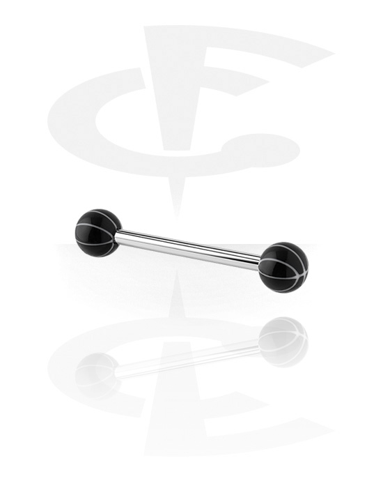 Barbells, Barbell with balls, Surgical Steel 316L, Acrylic