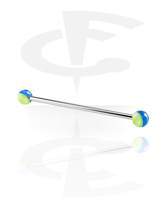 Šipkice, Barbell with Layer Balls, Surgical Steel 316L, Acryl