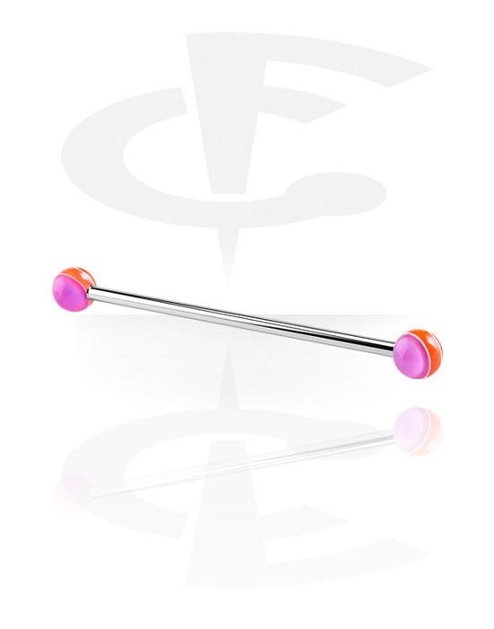 Sztangi, Barbell with Layer Balls, Surgical Steel 316L, Acryl
