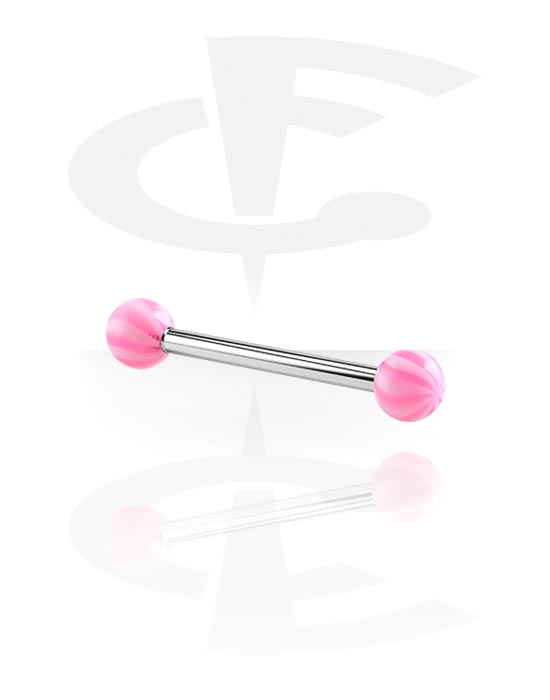 Barbells, Barbell with Twister Balls, Surgical Steel 316L, Acrylic