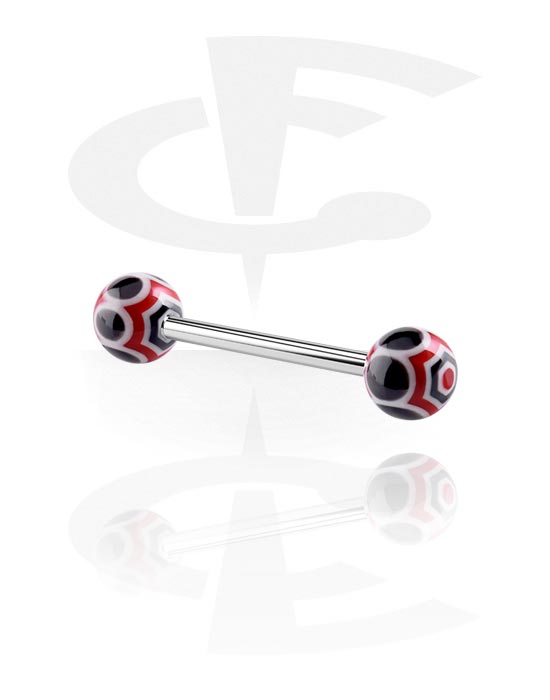 Barbells, "Web" Barbell, Surgical Steel 316L, Acryl
