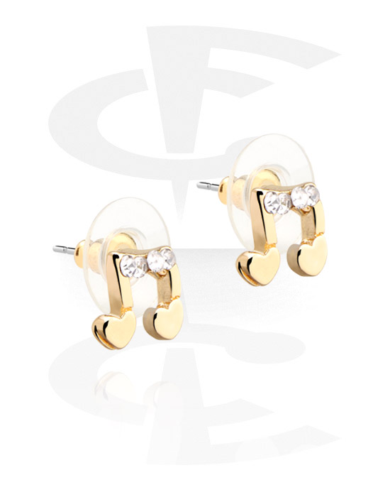 Earrings, Studs & Shields, Ear Studs, Plated Brass