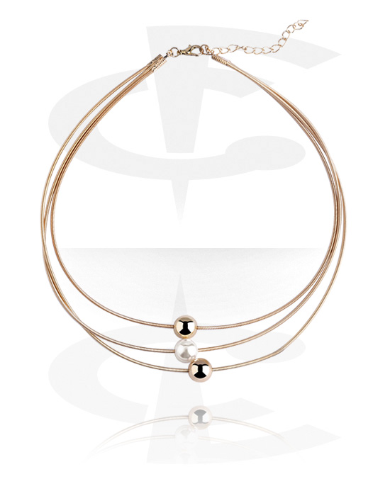 Halskæder, Fashion Necklace, Gold Plated Brass