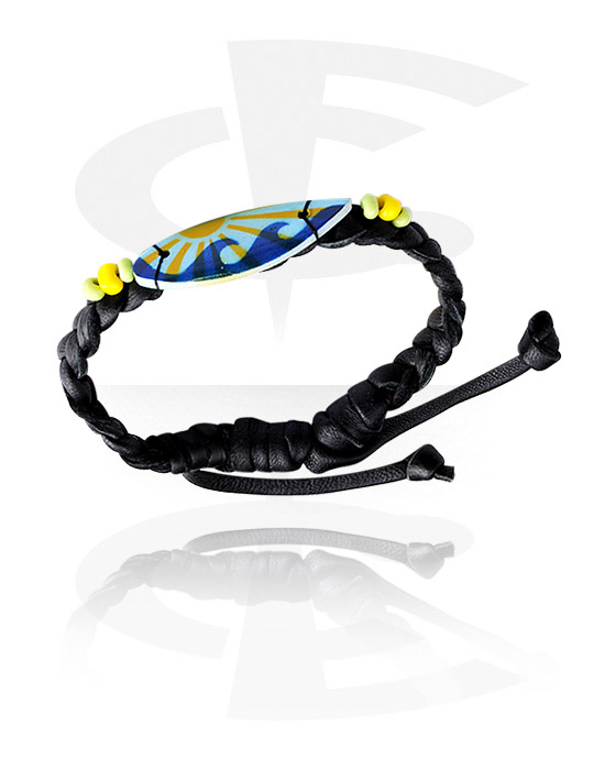 Armband, Surfboard Bracelet, Nylon Cord ,  Wood