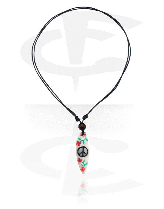 Halsband, Surfboard Necklace, Nylon Cord ,  Wood