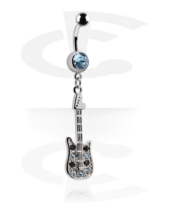 Banany, Banana with Guitar Charm, Surgical Steel 316L