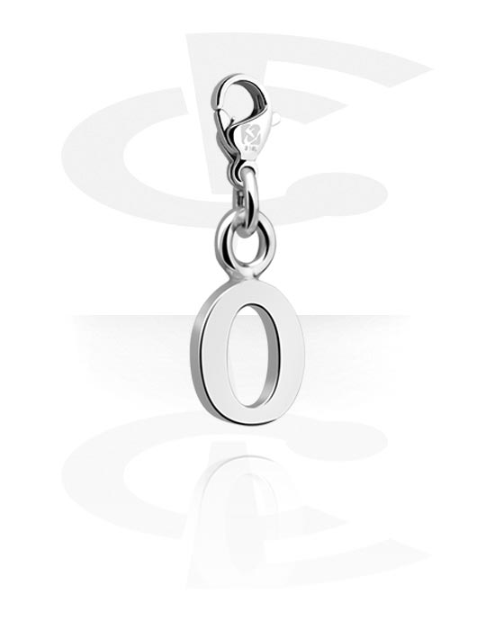 Charms, Charm for Charm Bracelet with letter O, Surgical Steel 316L ,  Plated Brass