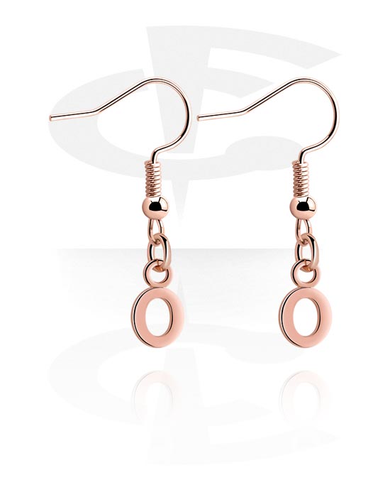 Earrings, Studs & Shields, Earrings, Rose Gold Plated Surgical Steel 316L, Plated Brass