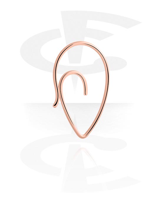 Boules, barres & plus, Earring for Tunnel and Tubes, Rosegold-Plated Steel