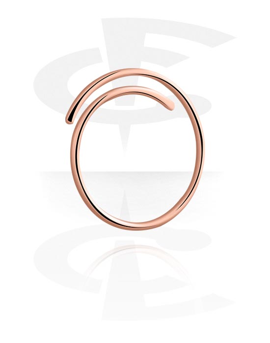 Kuler og staver ++, Earring for Tunnel and Tubes, Rosegold-Plated Steel
