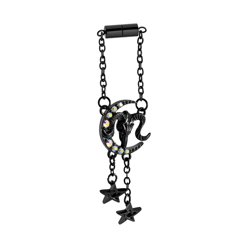 Magnetic attachments for tunnels avec accessoire demi-lune et Goat head design Laiton plaqué Boules, barres & plus