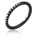 Pírsingové krúžky, Piercing clicker (titanium, black, shiny finish), Titán ASTM F136