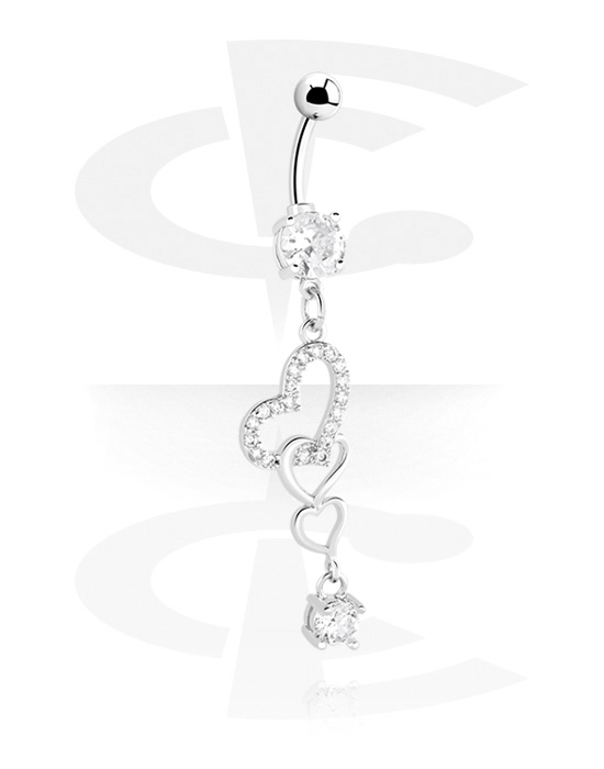 Piercing Sopracciglia In Acciaio Chirurgico: Anello Con Punta, Bilanciere Dritto/Curvo, 16 Gauge