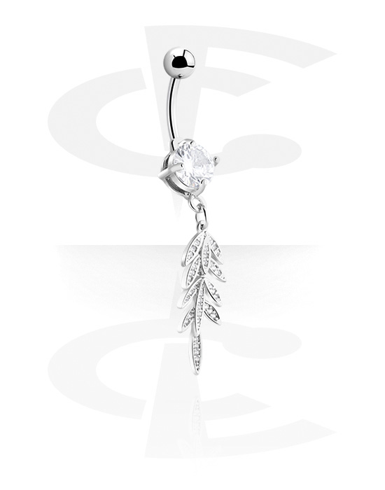 Cerchietto Rodio Lucido In Acciaio Inox Con Cristalli | UBE78094, Gioiello Chirurgico Per Capelli - 5