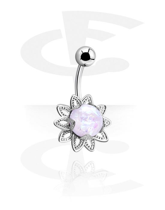 Piercing Para Ombligo De Acero Quirúrgico 316L - Diseño Leopardo, Colores Varios, Bola Desenroscable, 1.6 Mm Grosor, 10 Mm Longitud