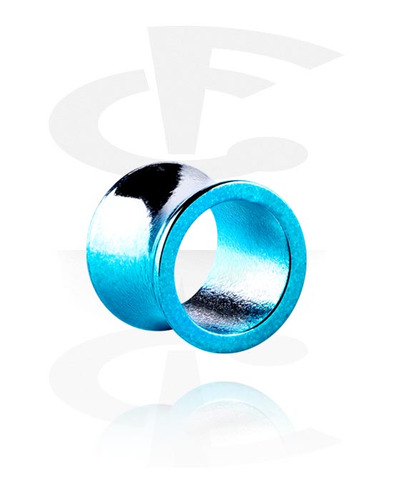 Tunnels & Plugs, Double flared tunnel (acrylic, various colors) with metallic look, Acrylic