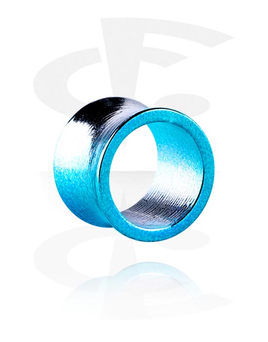 Tunnels & Plugs, Double flared tunnel (acrylic, various colors) with metallic look, Acrylic
