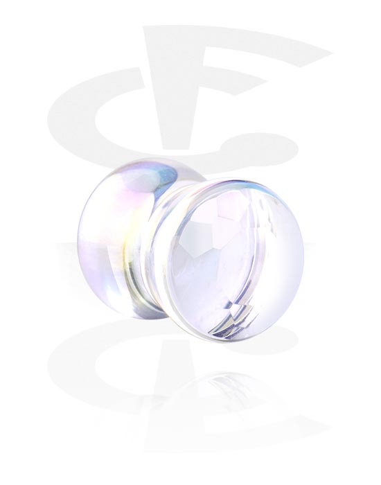 Tunnels & Plugs, Double flared plug (glass, various colors), Glass