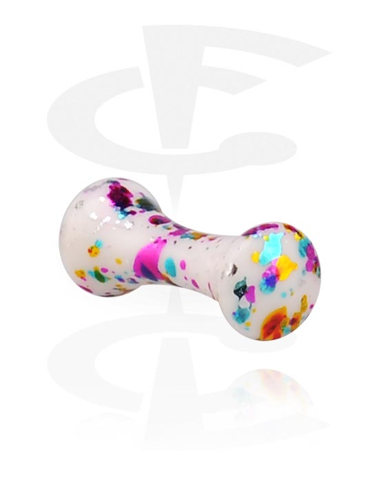 Alagutak és dugók, Double flared plug (acrylic, multicoloured), Akril