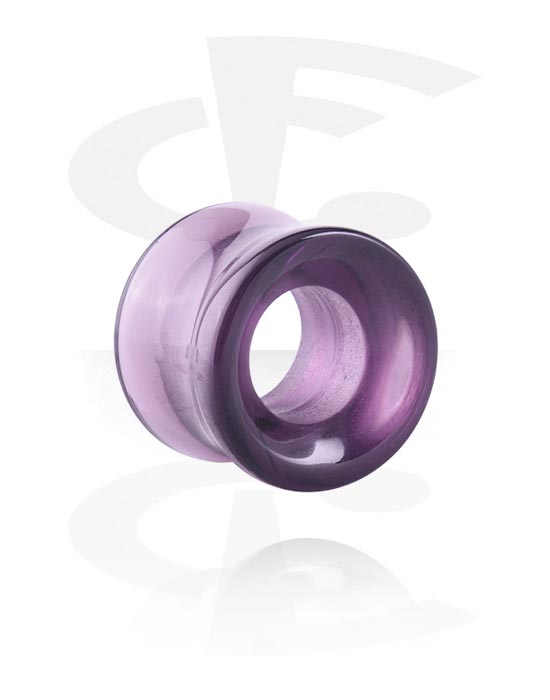 Tunnels & Plugs, Double flared tunnel (glass, various colours), Glass