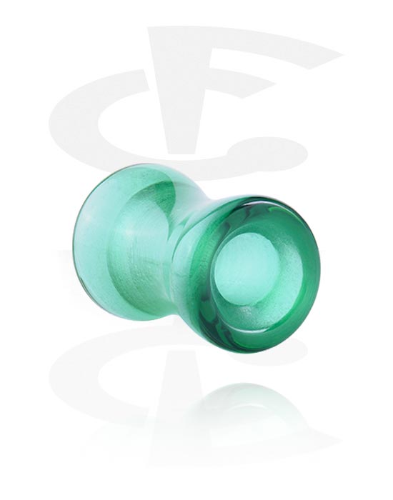 Tunnels & Plugs, Double flared tunnel (glass, various colours), Glass