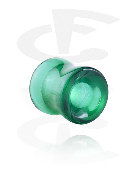 Tunnels & Plugs, Tunnel double flared (verre, différentes couleurs), Verre