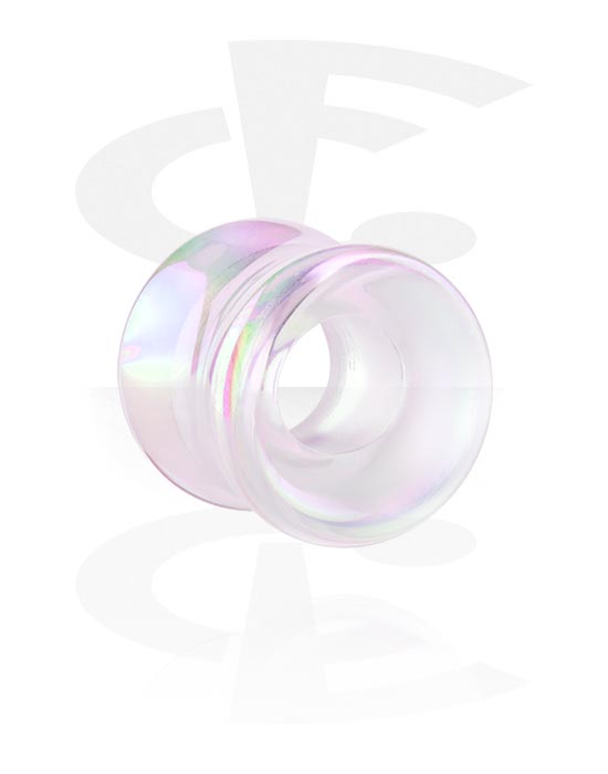 Tunnels og plugs, Double-flared tunnel (glas), Glas
