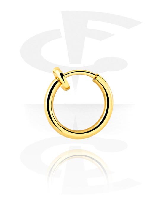 Fake Piercings, Fake Piercing Ring, Gold Plated Brass