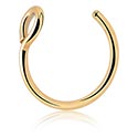 Faux piercings, Faux anneau, Acier chirugical 316L ,  Plaqué or