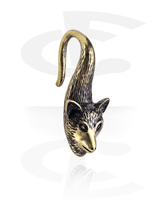 Ear weights & Hangers, Ear weight (acciaio inossidabile, oro, finitura lucida), Ottone con placcatura in oro