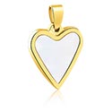Prívesky, Prívesok s Motív srdca, Pozlátená chirurgická oceľ 316L