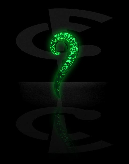 Stretching Tools, "Glow in the Dark" Spiral, Glass