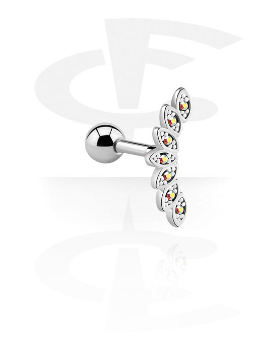 Tragus-piercing (Kirurgisk stål 316L / Pletteret messing) | Crazy ...