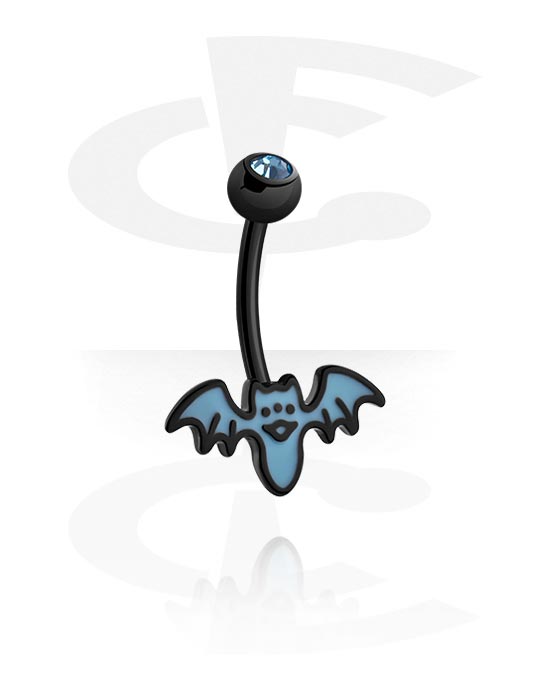 Eeddoo Piercing Banane Schwarz - Curved Barbell Aus Edelstahl 316L