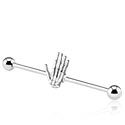 Barbells, Industrial Barbell, Surgical Steel 316L, Plated Brass