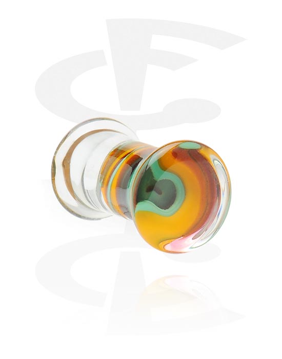 Tunnels & Plugs, Double Flared Plug, Glass