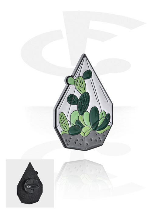 Broches, Broche con diseño cactus , Aleación de acero