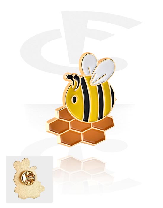 Pins, Pins com design abelha, Liga de aço
