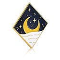 Pins, Pin mit Mond-Design, Zinklegierung