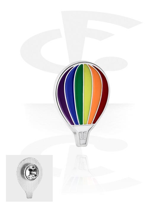 Pins, Pin mit Heißluftballon-Design, Legierter Stahl