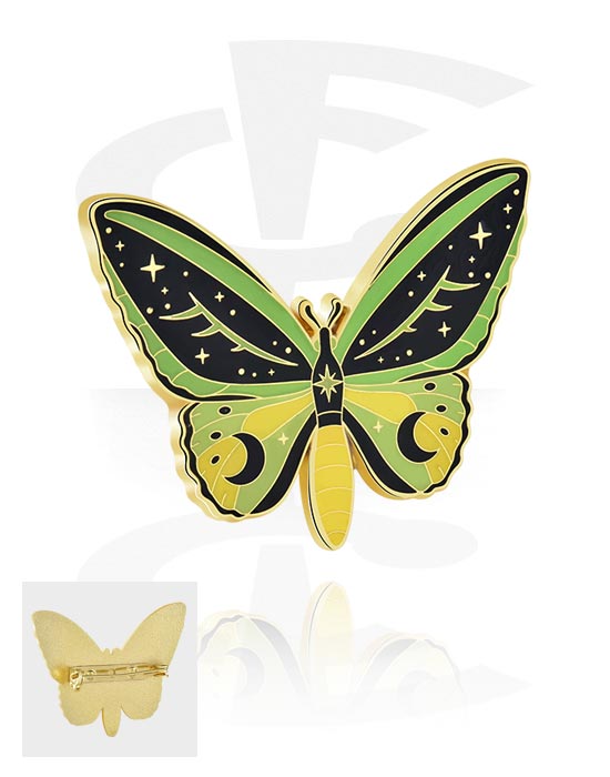 Pins, Pin mit Schmetterling-Design, Legierter Stahl
